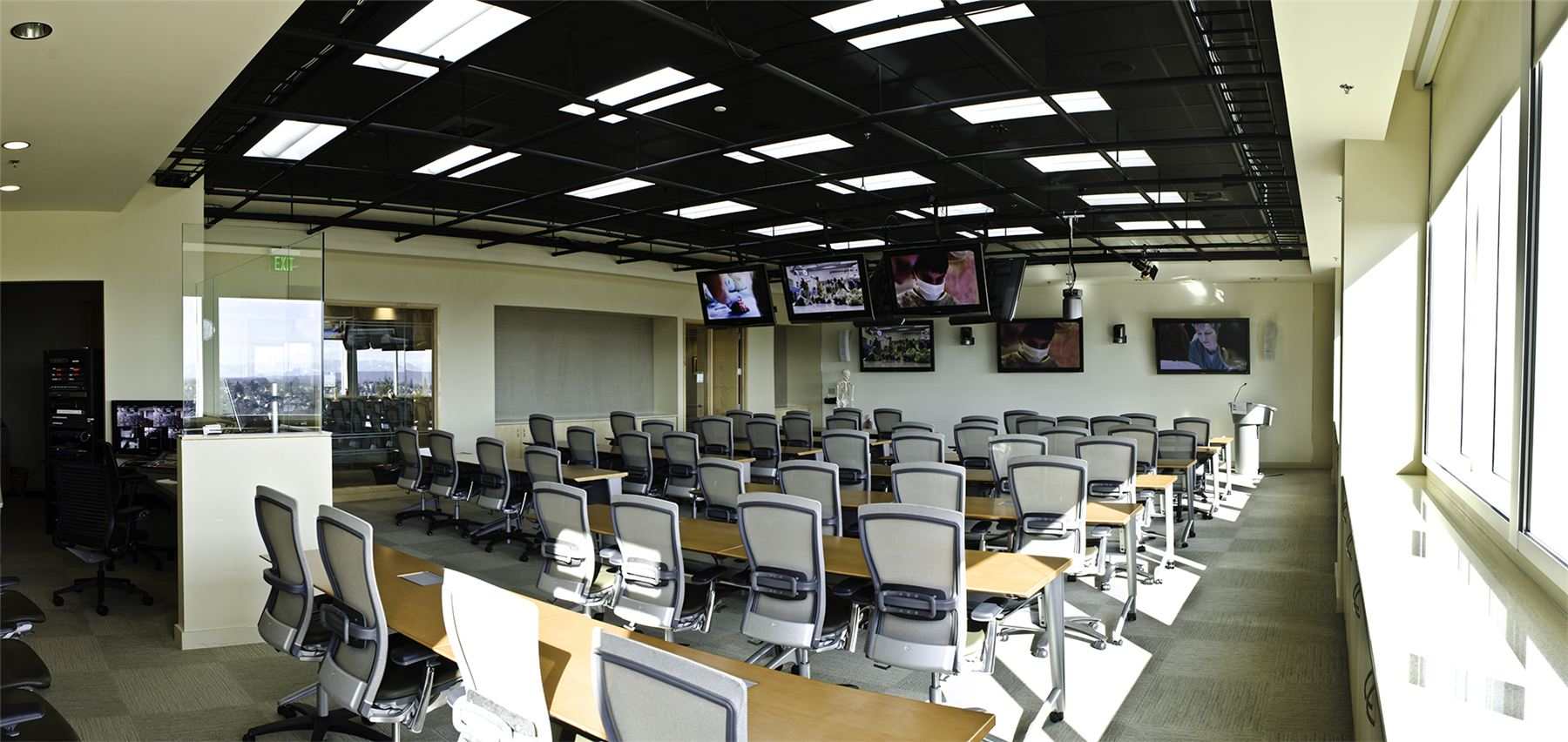 SSF conference room, a broadcast-ready lecture and meeting space