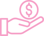 icon hand holding money