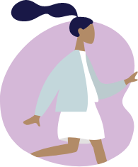 Vector graphic of a person wearing casual clothes