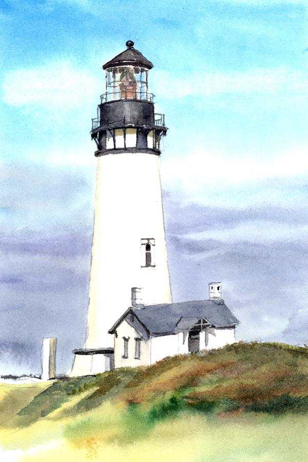 Watercolor Lighthouse