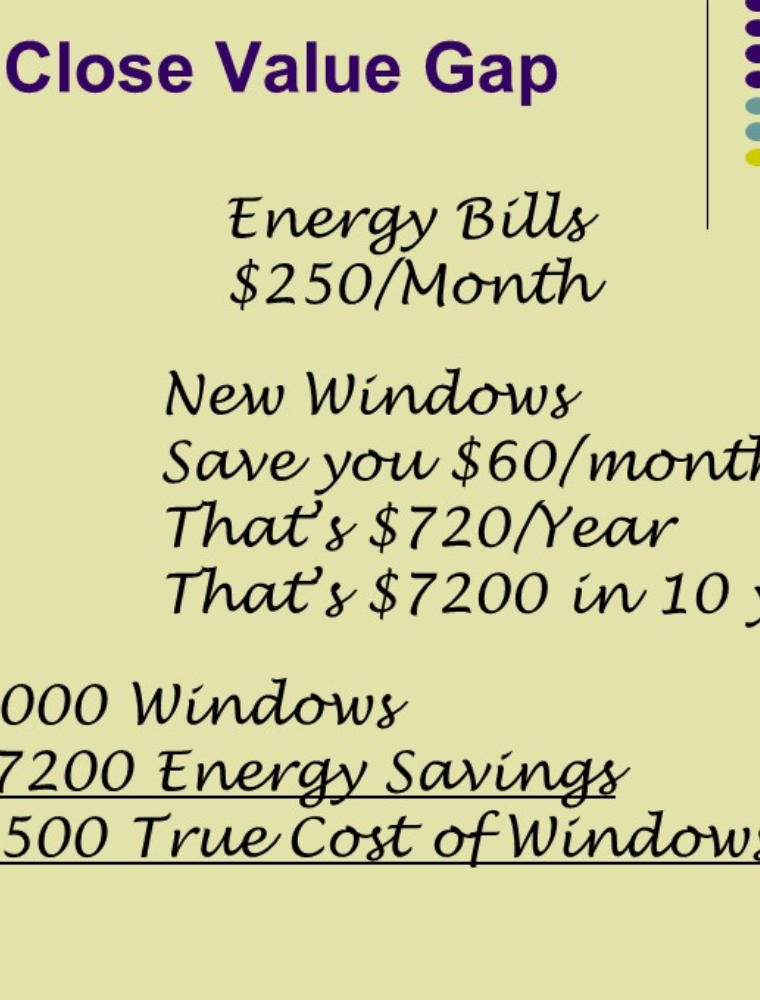 Example of Window Close The Value Gap partial preview