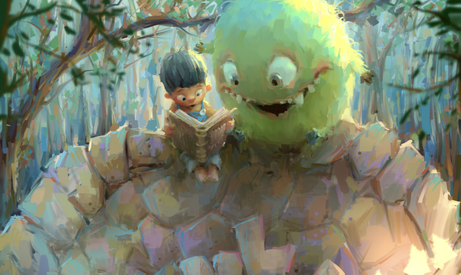 Marco Bucci's digital art featuring the green monster